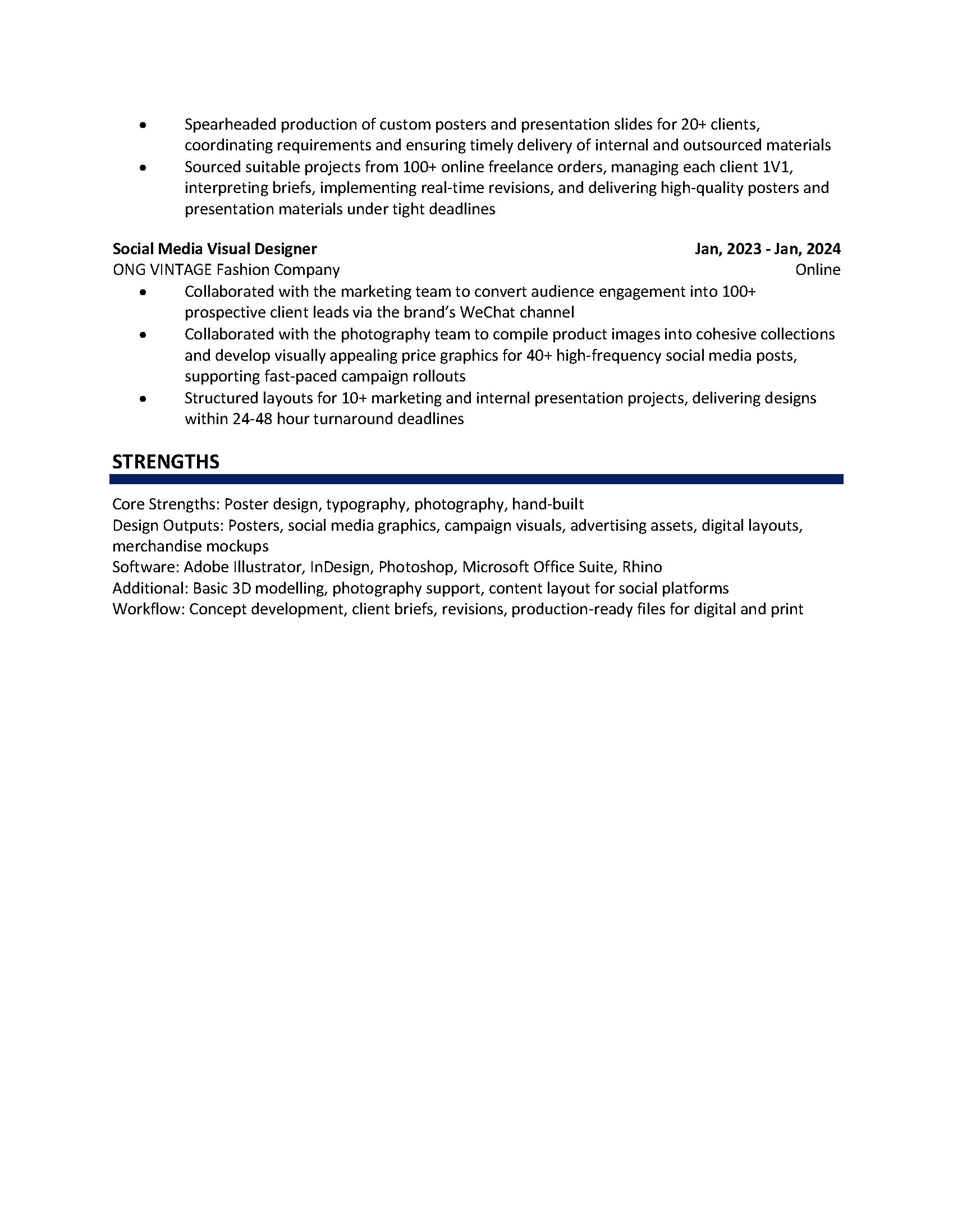 CV Page 2
